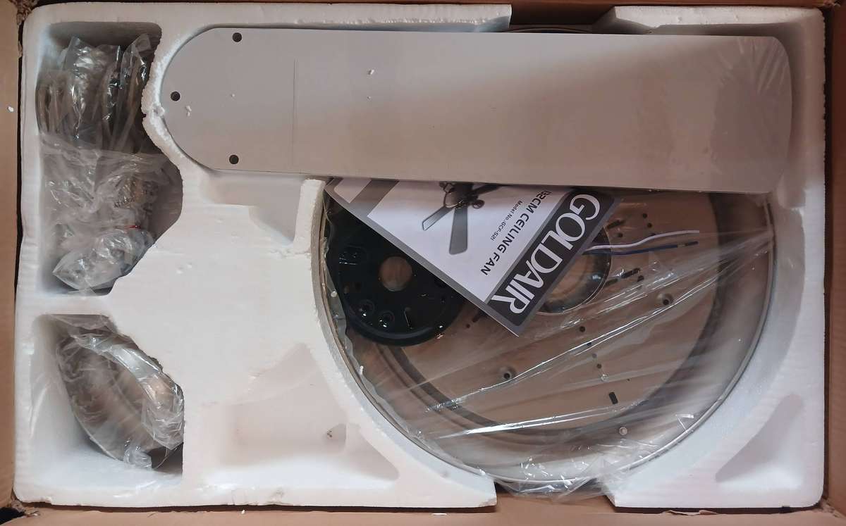 Cosmetics Glass Shade - Goldair 132cm/52` 5 Blade Ceiling Fan (GCF-521)