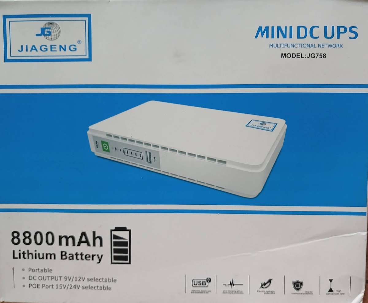 5/9/12V Dc Mini Back UPS 15/24 POE (8800mah)