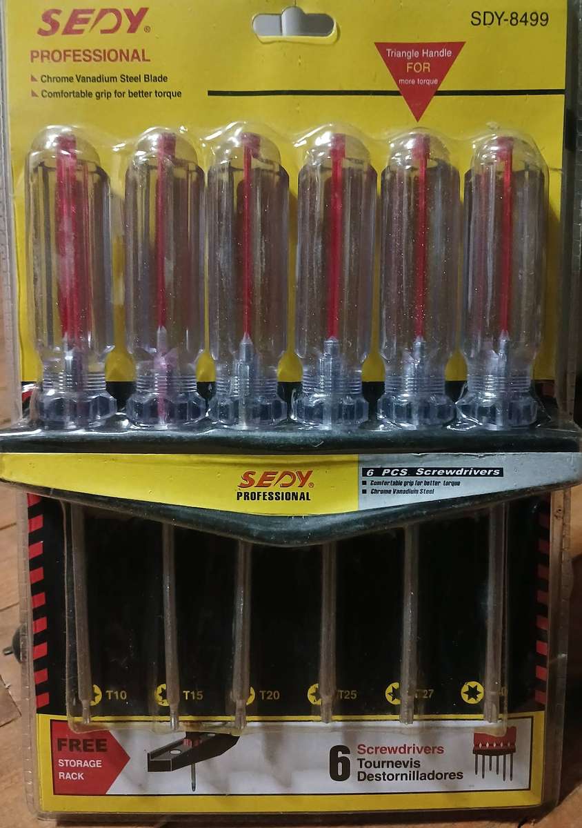 6 Piece CR-V Torx Screwdriver Set