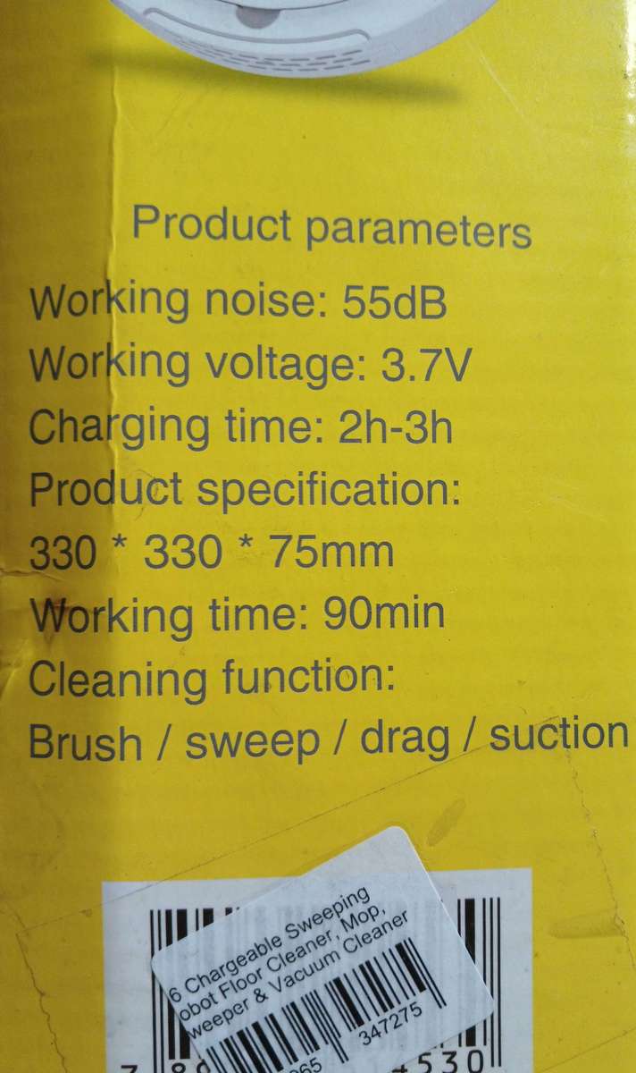 4 in 1 Sweeping Robot with 2400mah Lithium Battery - Minor Box Wear