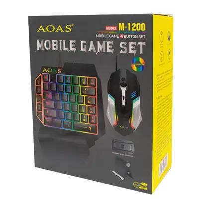 AOAS M-1200 Mobile/Pc Game Set (RGB Lighting)