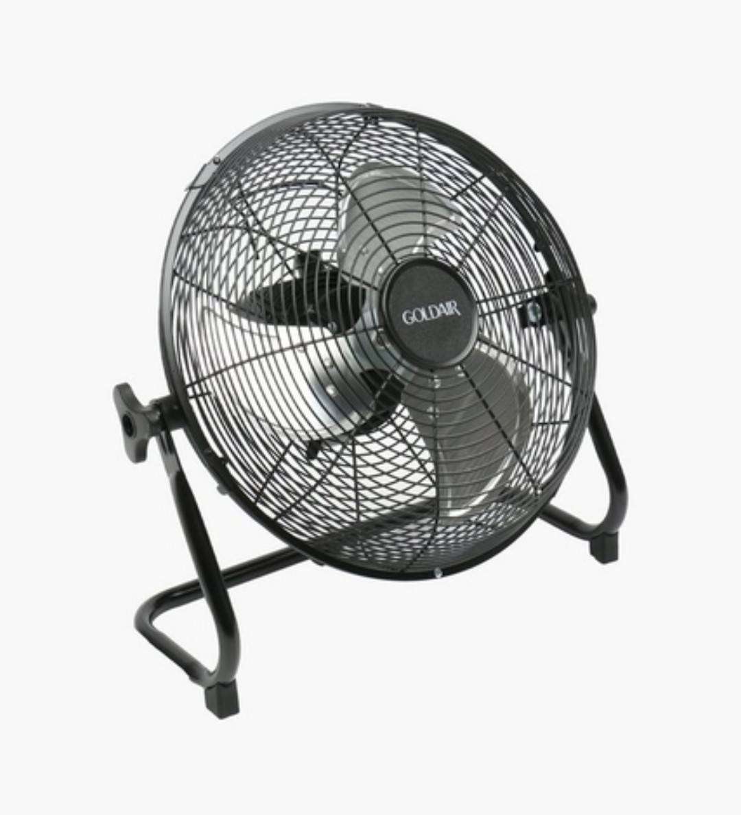GOLDAIR 12" High Velocity Floor Standing Rechargeable FAN