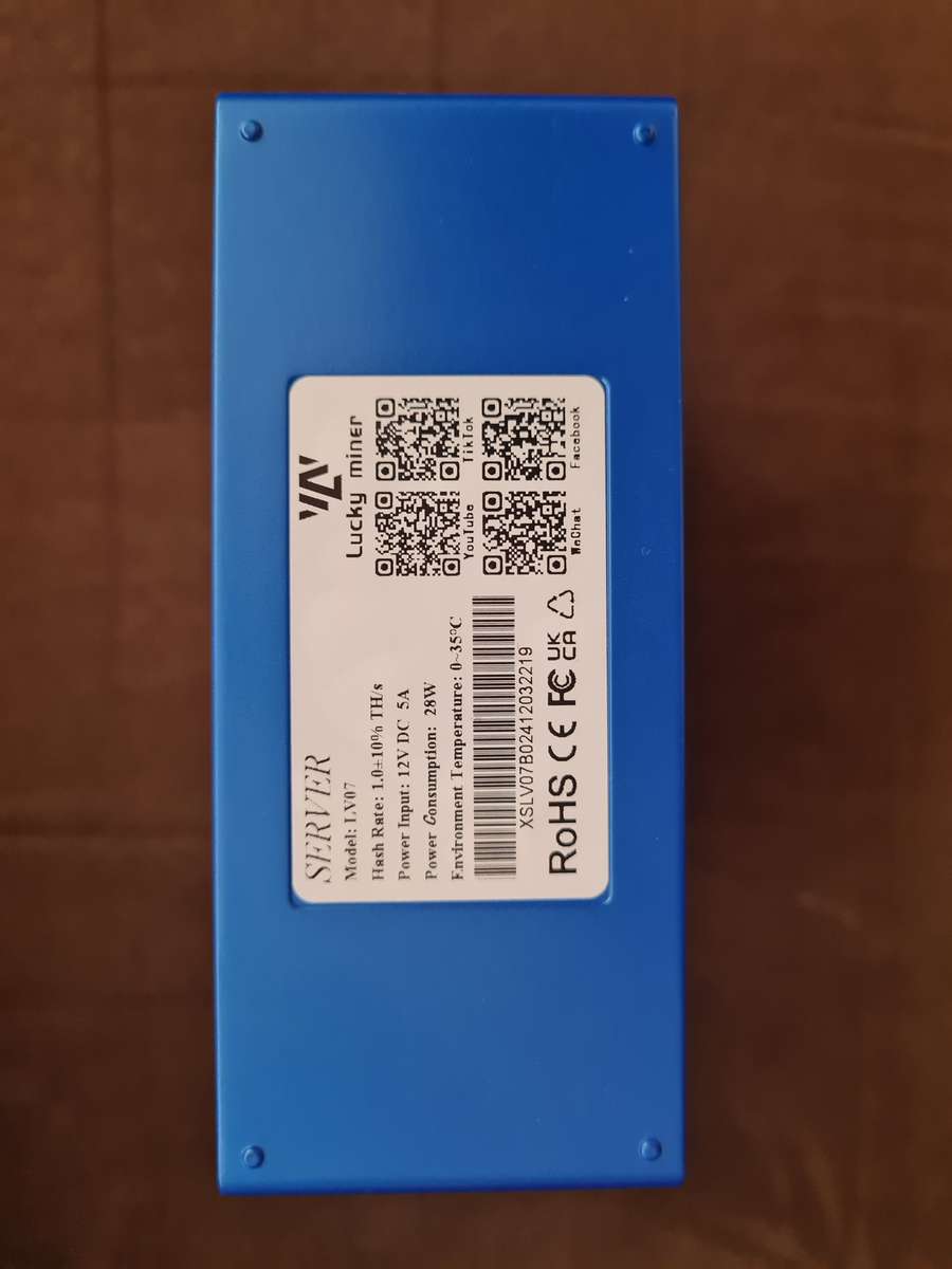 LV07 Lucky Miner Solo Miner - 1000G - Only used for three days