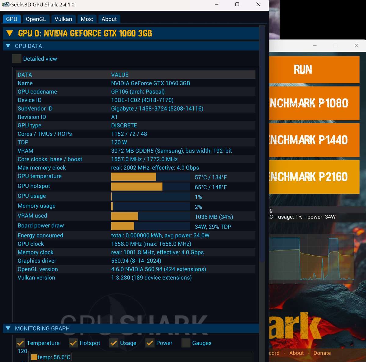GIGABYTE GTX 1060 WindForce 2X OC 3Gb
