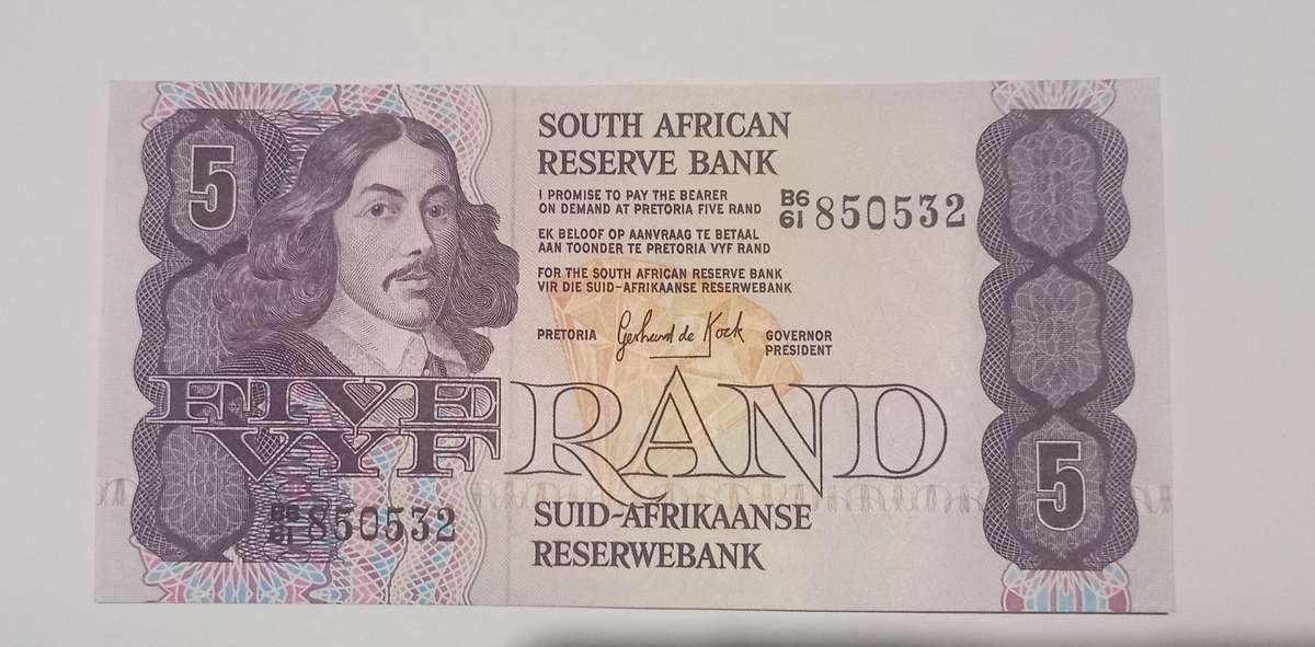 Mint R5 South African Bank note