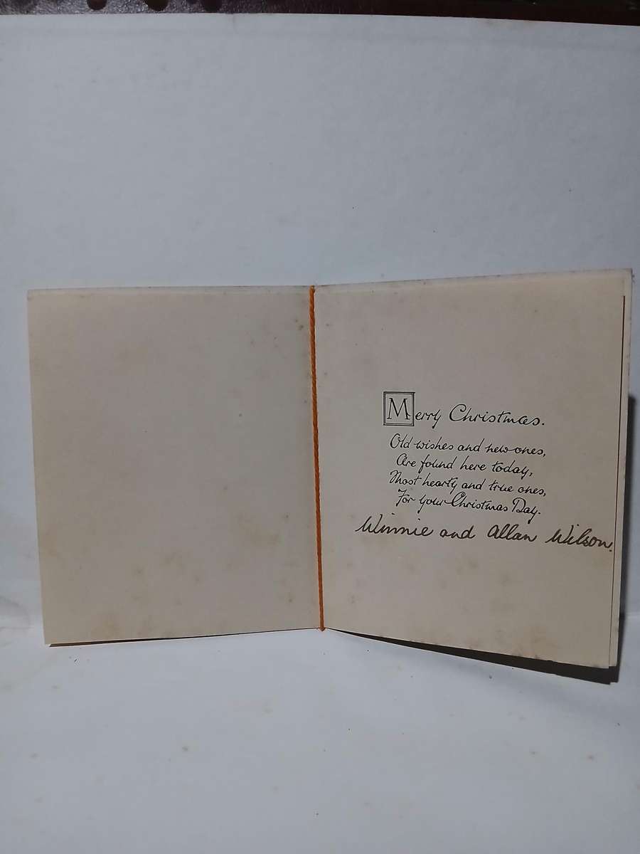 Vintage christmas card