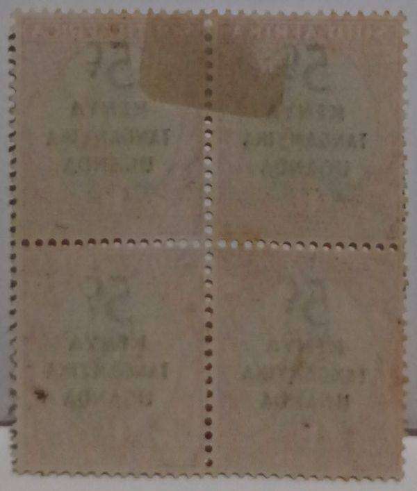Set of 4 Blocks of 4 Kenya uganda tanganika ovpt stamps