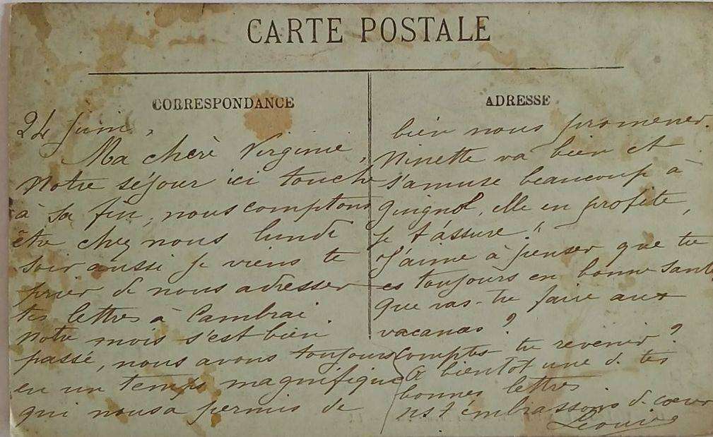 Vintage postcard of Uriage Les Bains (town scene)