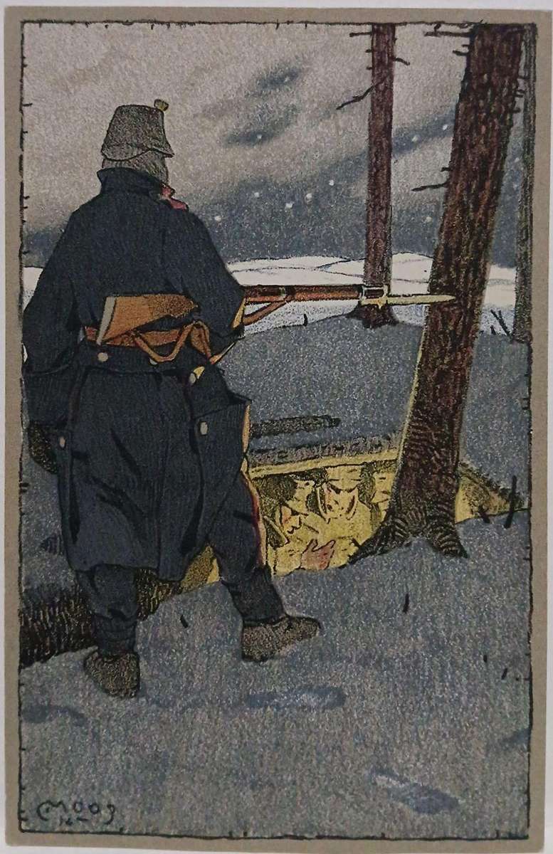 Mint 1914 military postcard feldpostcarte