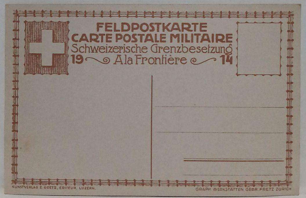 Mint 1914 military postcard feldpostcarte