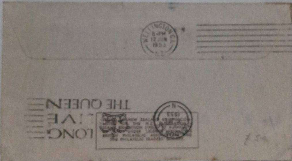 Commemorative coronation day flight cover of Queen Elizabeth 2