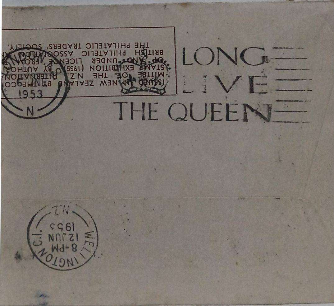 Commemorative coronation day flight cover of Queen Elizabeth 2