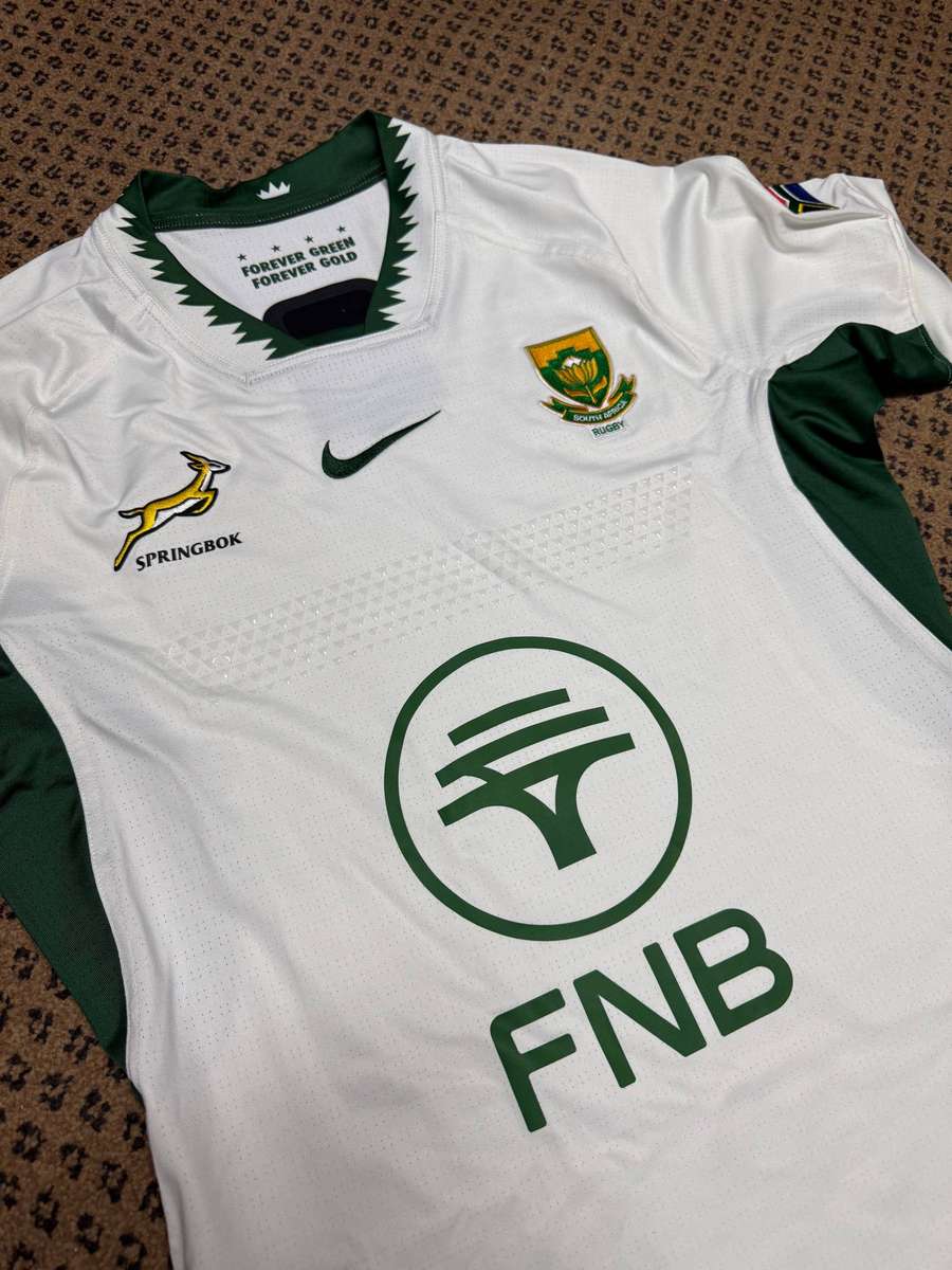 Authentic Rugby Springboks Player Issue White Alternate Jersey  November 2025 - SIZE XXL