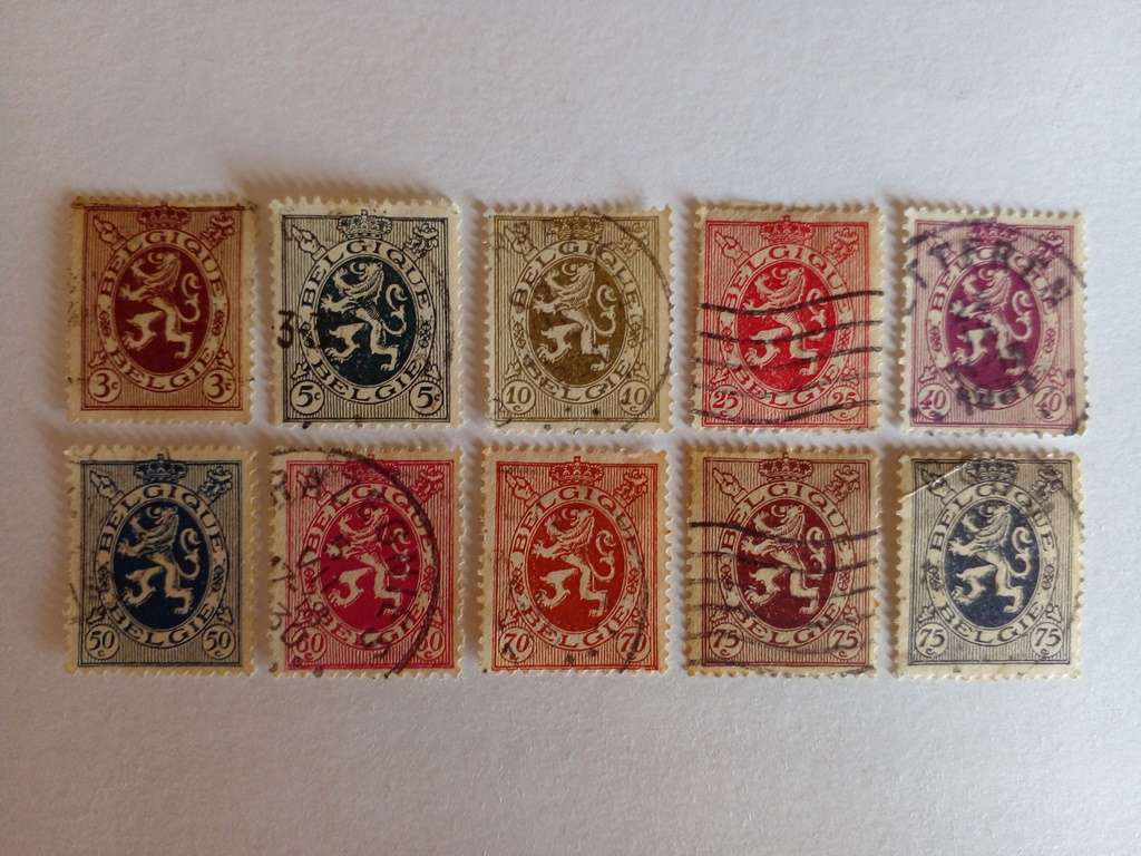 Belgium 1929 Lion Series