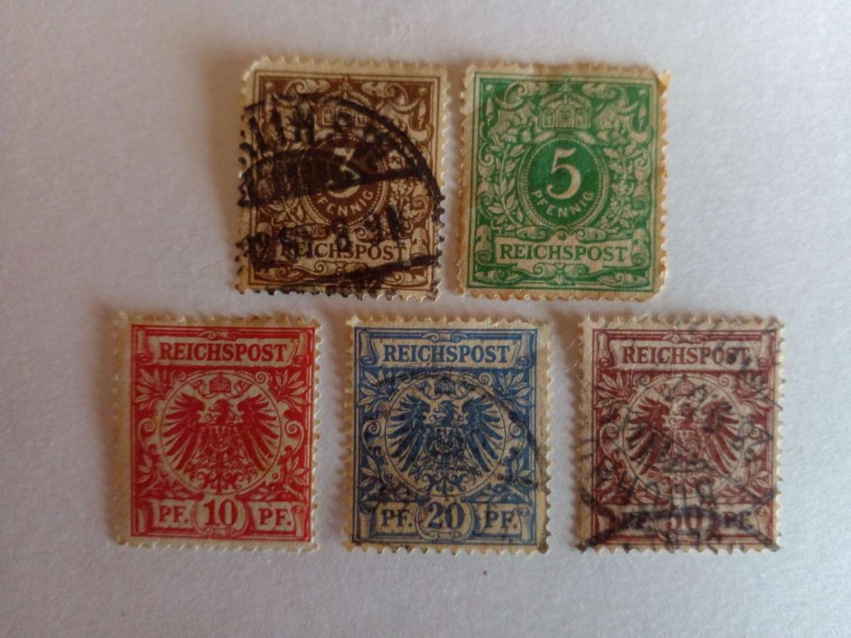 Germany (Reichspost) 1889 Numerals / Coat of Arms