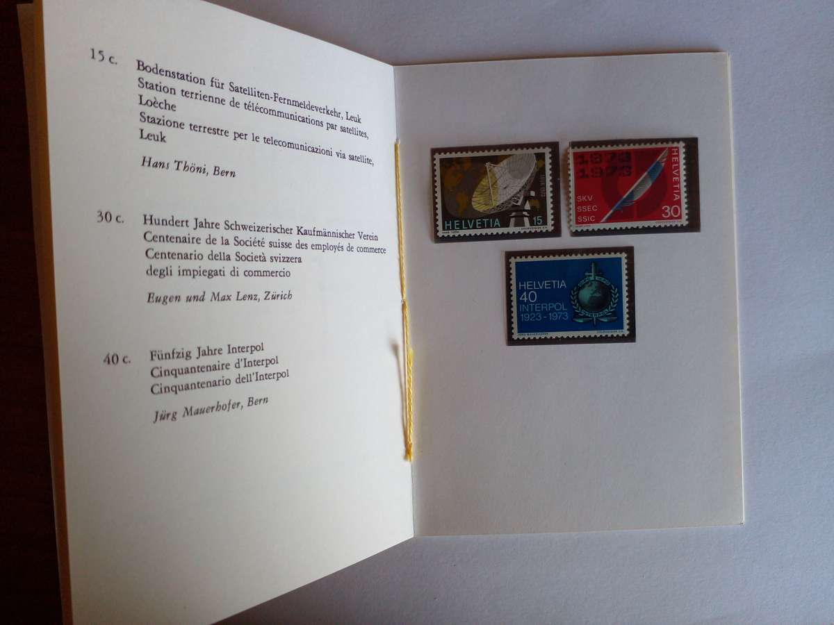 Switzerland 1973 Commemorative Issue