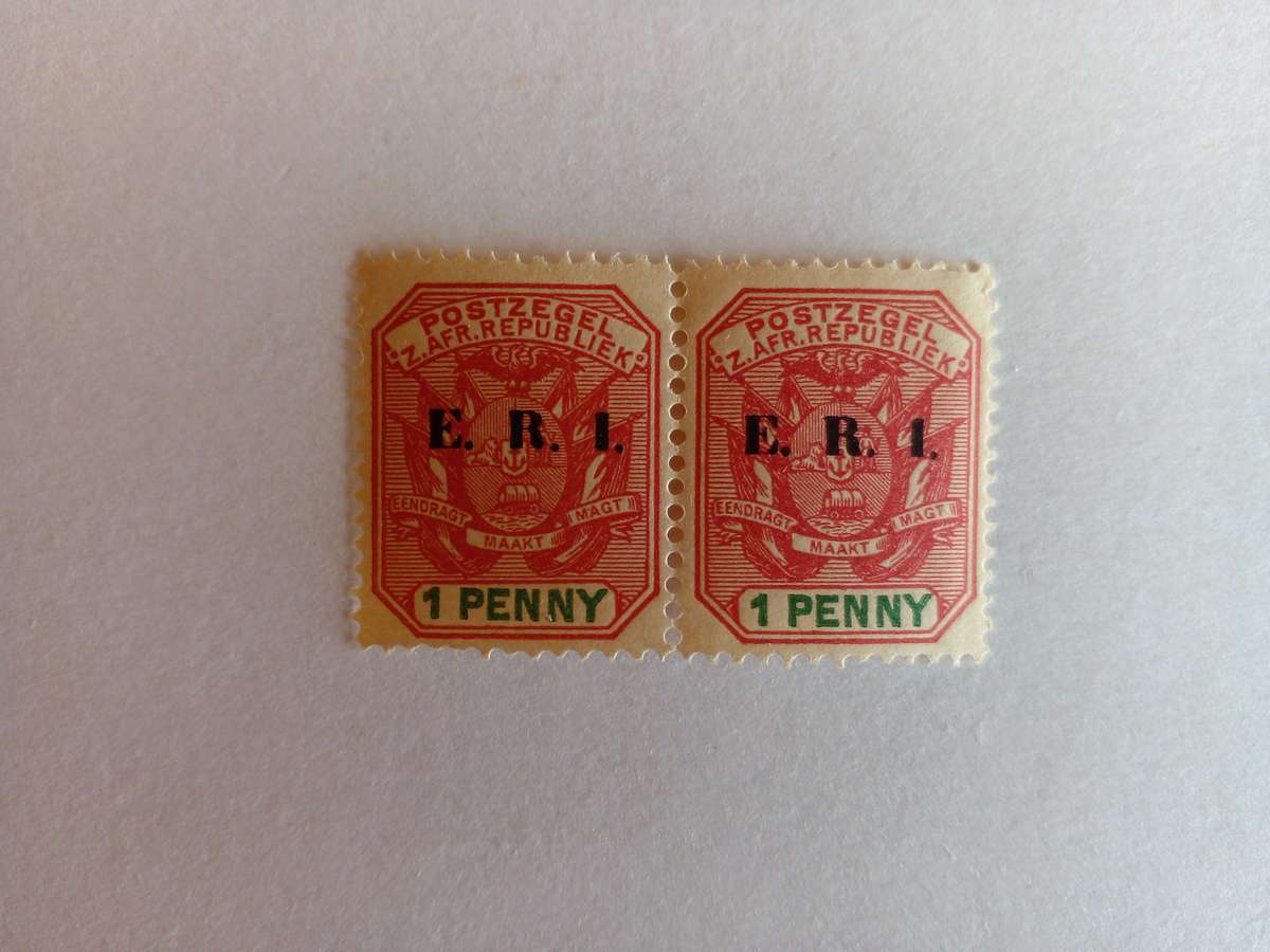 ZAR 1901 ERI overprint