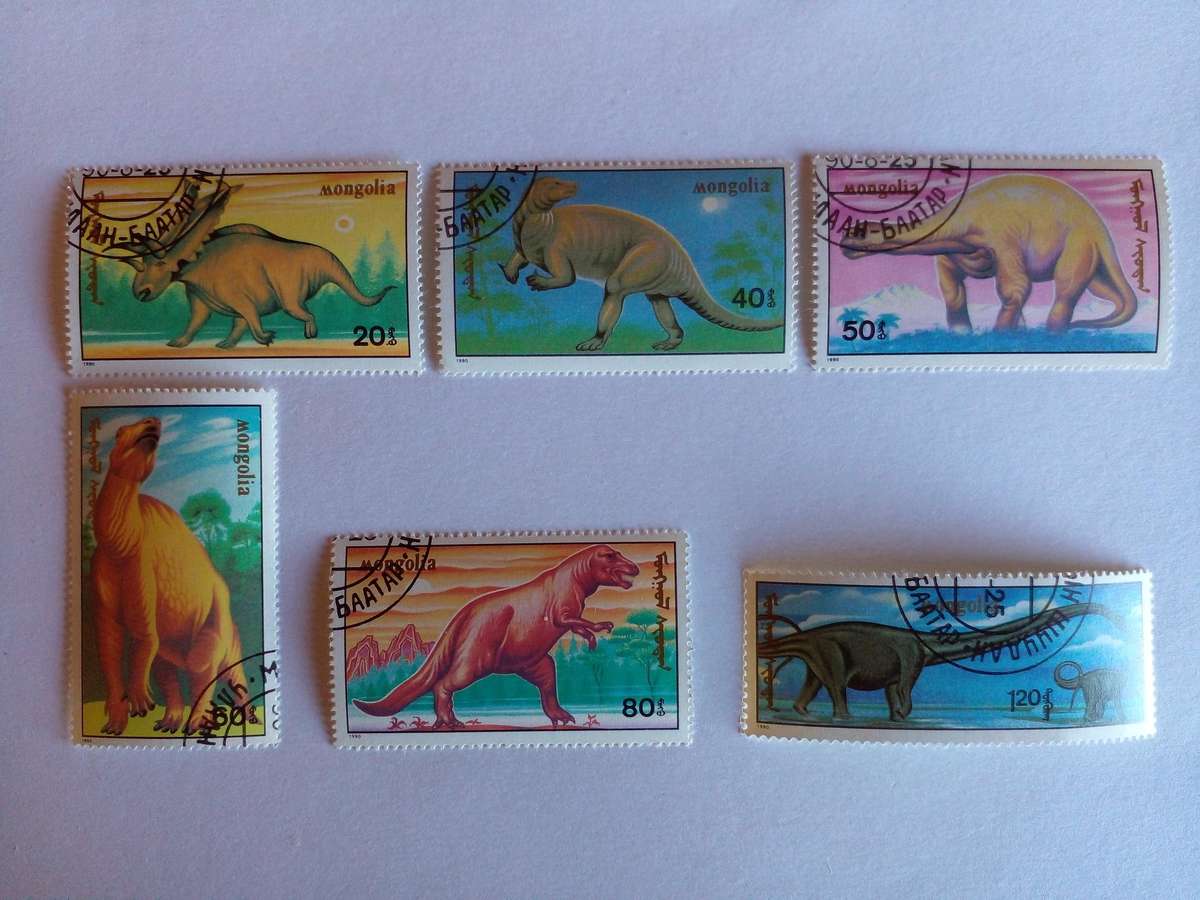 Mongolia 1990 Prehistoric Animals