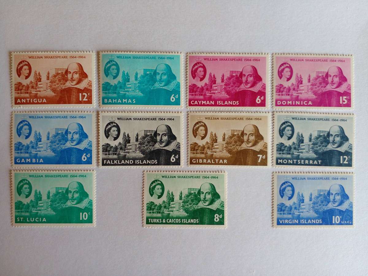 British Overseas Territories 1964 Shakespeare Anniversary