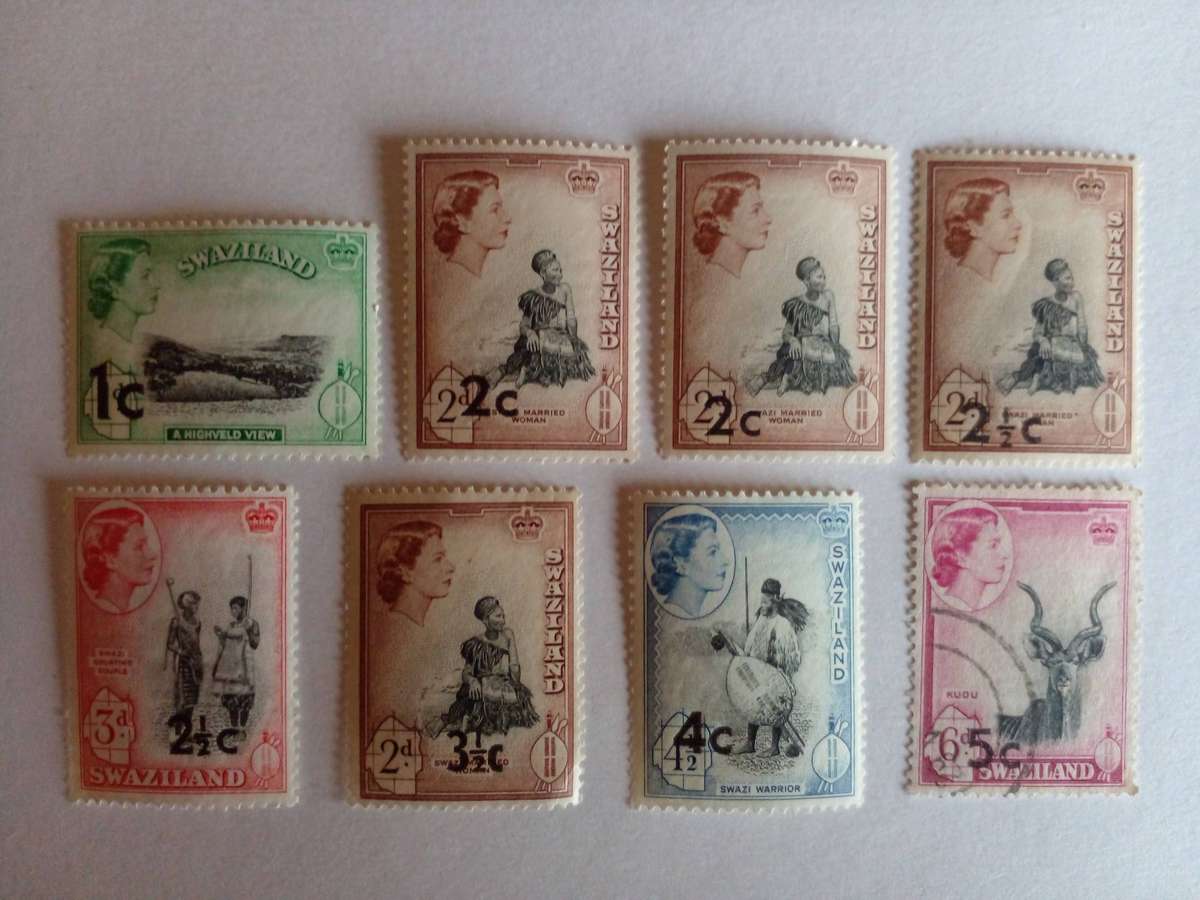 Swaziland 1961 New Currency overprint