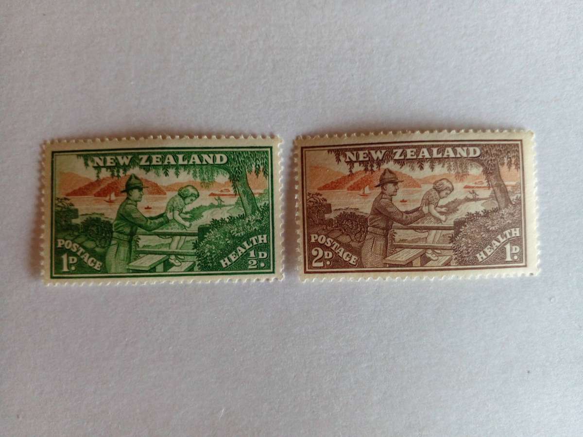 New Zealand 1946 Heath Stamps