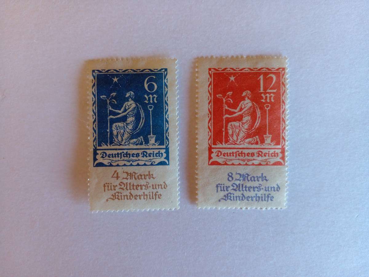 Germany (Deutsches Reich) 1922 Charity Stamps
