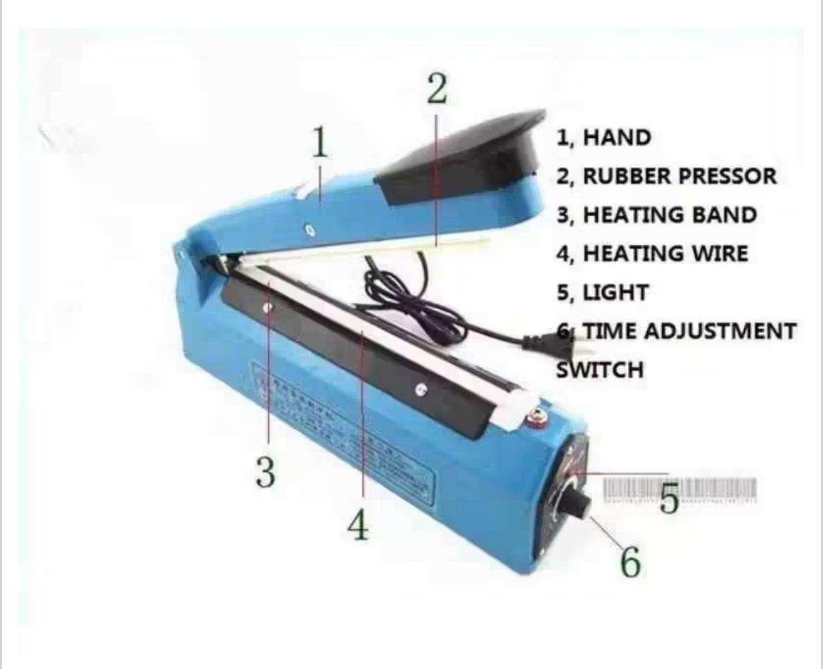 Plastic heat sealer machine