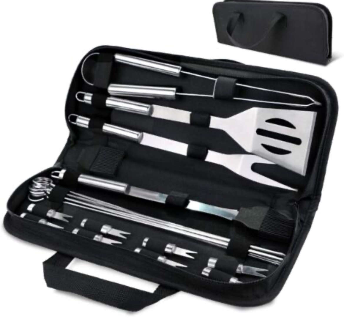 Portable BBQ tools set with Storage Bag