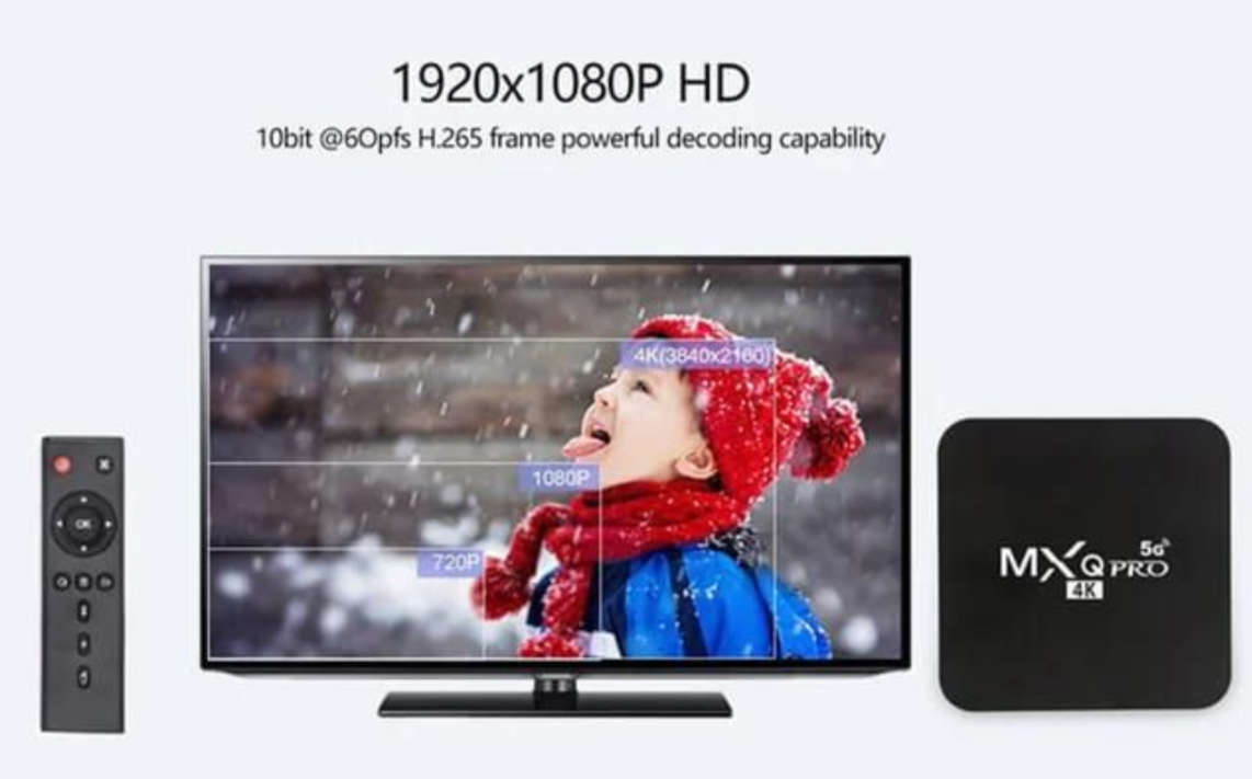 HD 4K Android 9.0 Smart Set Top TV Box WIFI With Remote Control