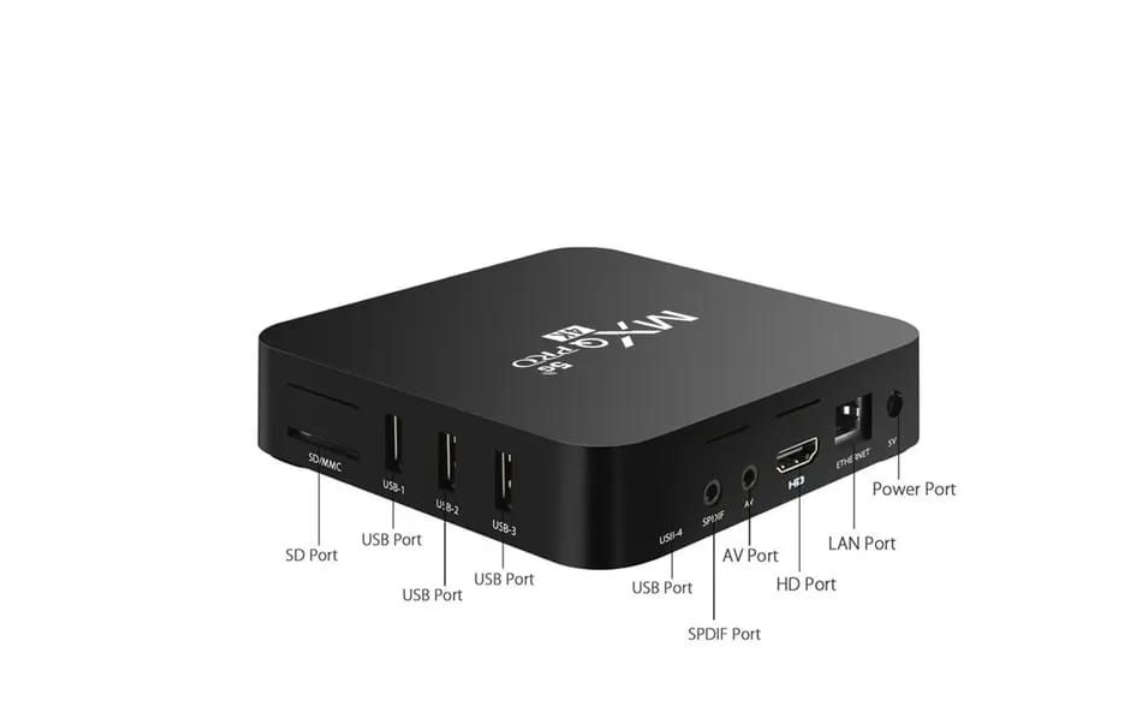 HD 4K Android 9.0 Smart Set Top TV Box WIFI With Remote Control