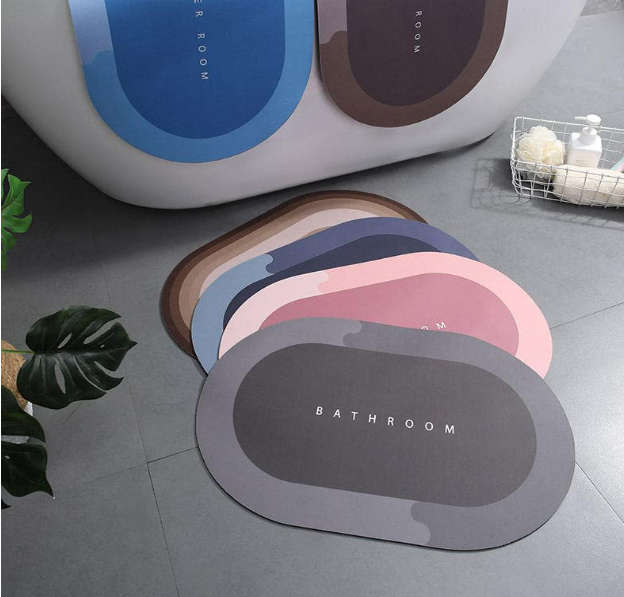 Bathroom super absorbent mat