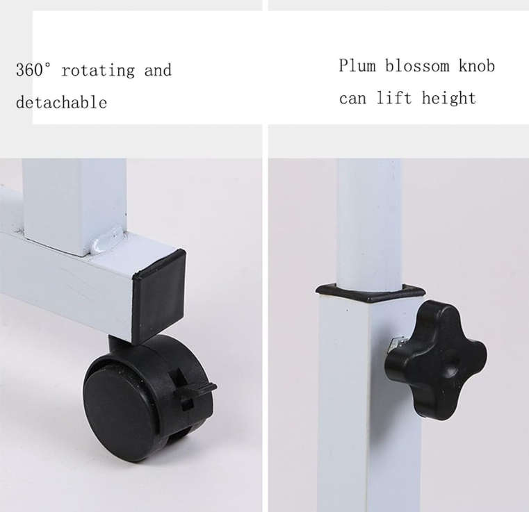 Multifunctional Adjustable Table With Wheels