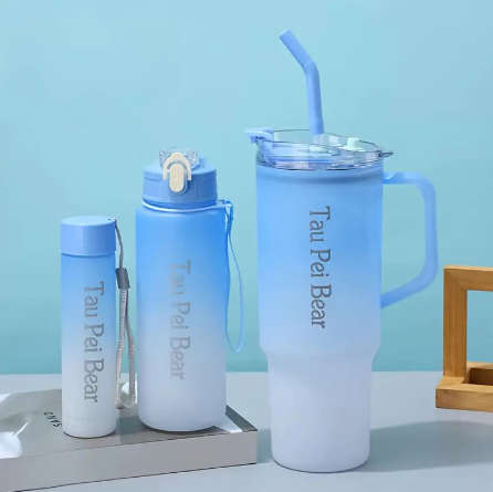 3-Piece Sports Water Bottle Set