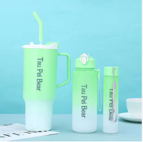 3-Piece Sports Water Bottle Set