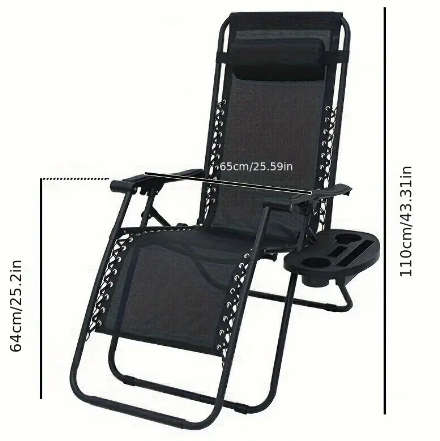 Premium Lounger Outdoor Folding Reclining Chair