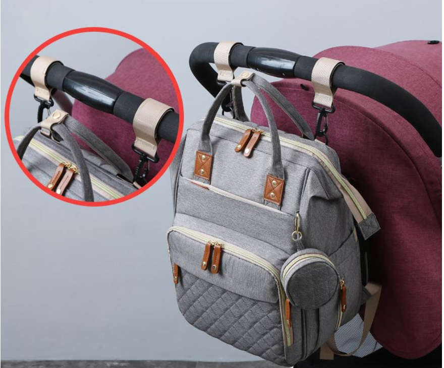 Multi-functional baby diaper bag & Bed