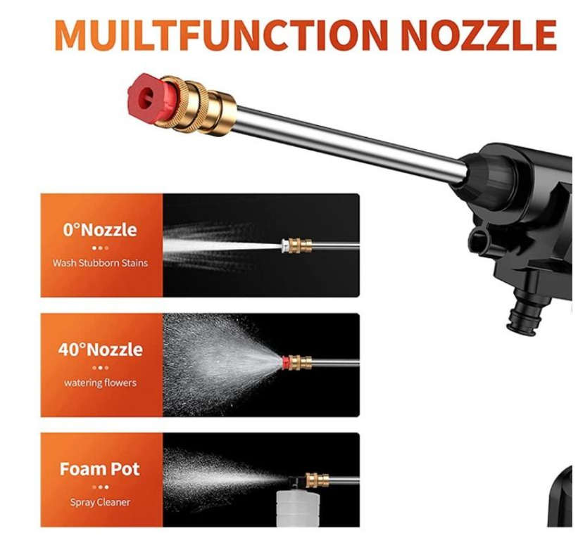 Cordless Electric Pressure Washer Gun