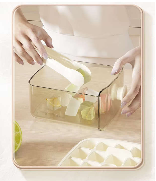Easy Press Double Layer Ice Cube Maker Box