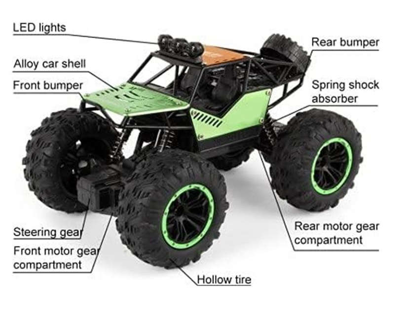 WJ-646 Rock Climbing Stunt RC Car, 2.4GHz