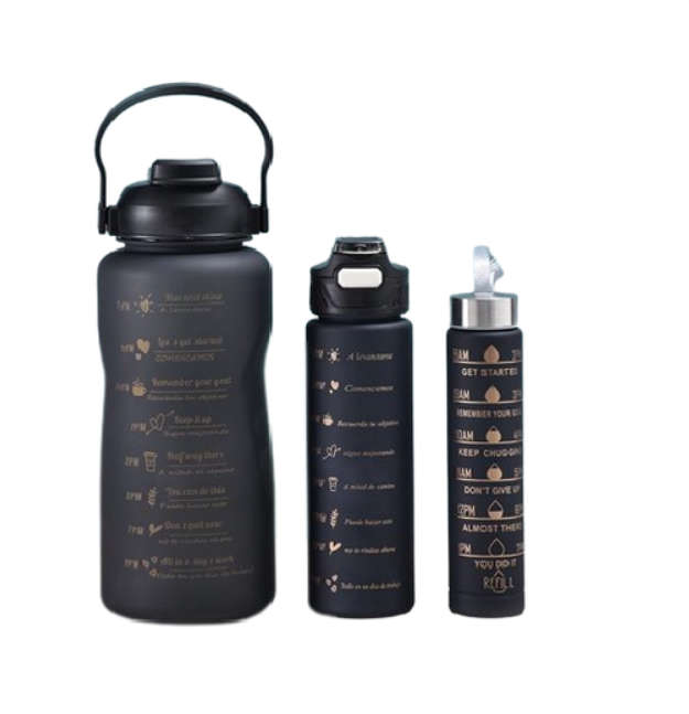 3 Piece Motivational Water Bottle