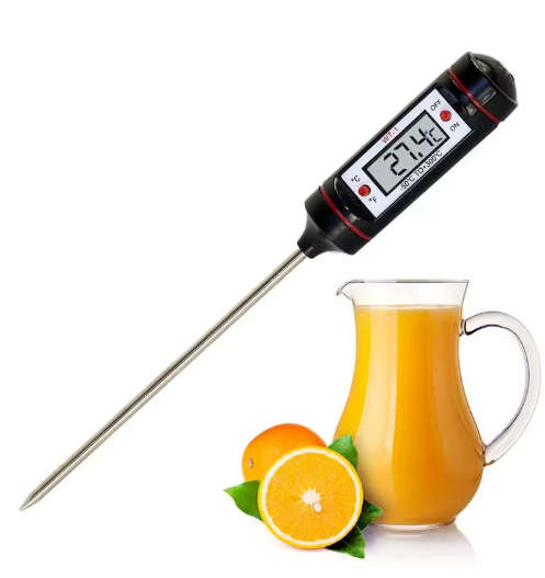 portable Digital thermometer with stainless steel sensor probe
