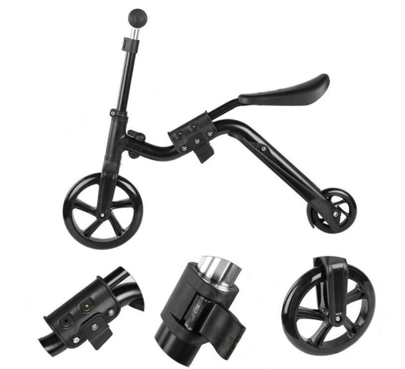 2 in 1 Kids Scooter Adjustable Height & T-Shape Handle Design