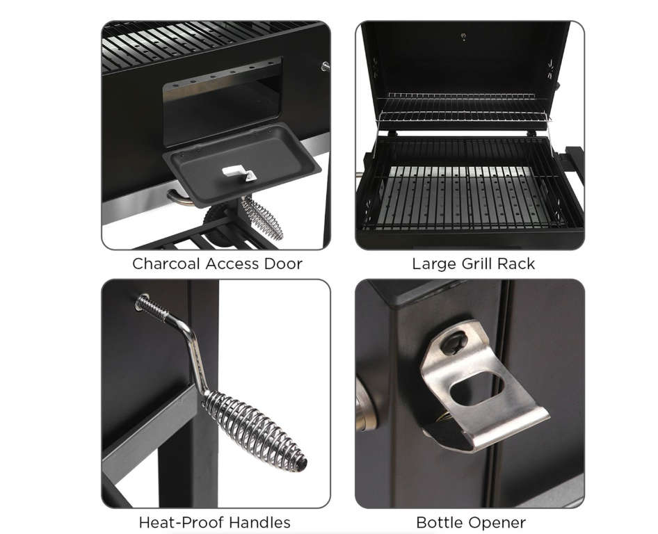 Heavy Duty BBQ Grill Braai Stand (62cm x 46cm x 106cm)