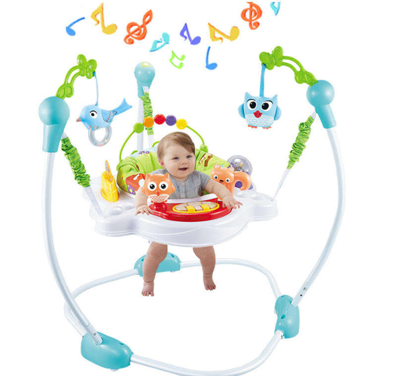 Baby Jumper with Sturdy Freestanding Steel Frame for Safe Jumping