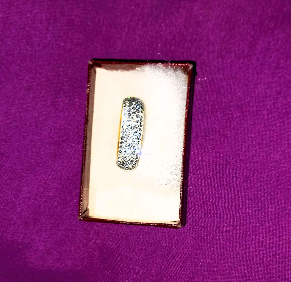 QUARTZ STONE CLUSTER WEDDING RING