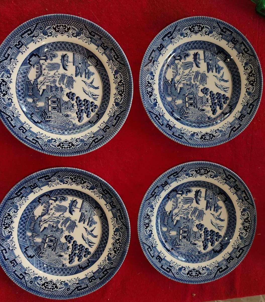 Set of Four (4) x Queens by Churchill Earthenware Mugs and Plates