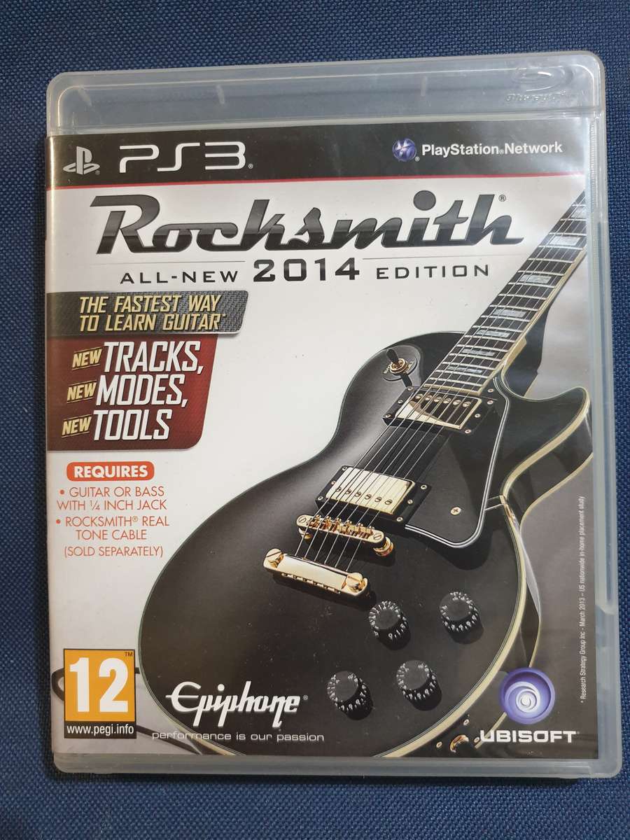 PS3 Game - Rocksmith 2014 + Realtone cable + accessories