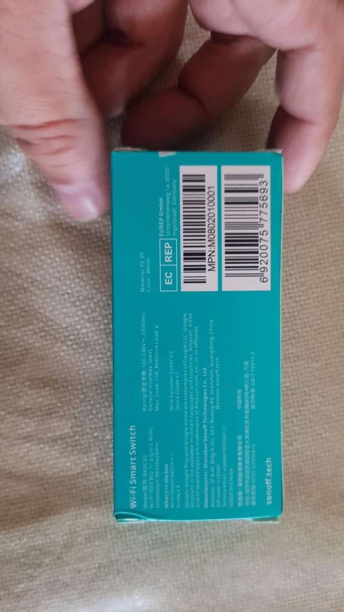 Sonoff Basic R2 smart wifi switch