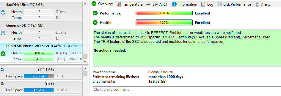 Western Digital 512gb Nvme 2230 drive