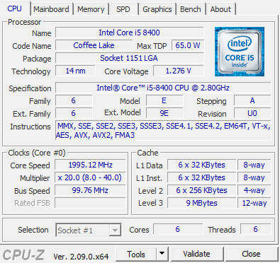 HP Prodesk G2 MT PC | Core i5 8400 | 8GB RAM | 250GB SSD